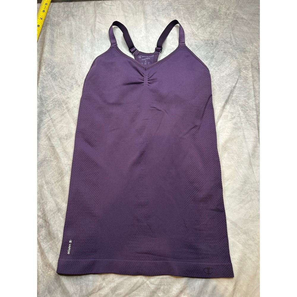 Champion Gear Vapor Seamless Cami Tank Top Purple Built-in Bra Small W8505T